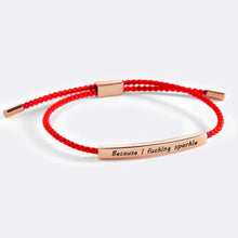 Load image into Gallery viewer, Because I F♥cking Sparkle Tube Bracelet
