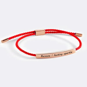 Because I F♥cking Sparkle Tube Bracelet