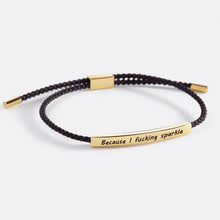 Load image into Gallery viewer, Because I F♥cking Sparkle Tube Bracelet
