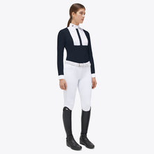Load image into Gallery viewer, Cavalleria Toscana L/S Jersey Competition Shirt with Cotton Pleated Bib - CAD242
