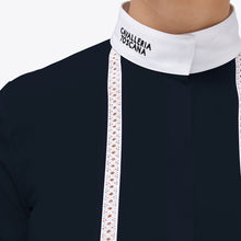 Load image into Gallery viewer, Cavalleria Toscana Sangallo Embroidery Jersey L/S Competition Shirt - CAD247
