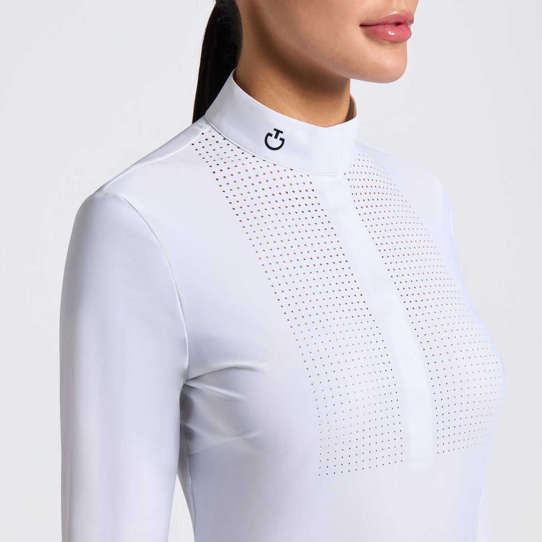 Cavalleria Toscana Heat Sealed Perforated Bib L/S Competition Shirt CAD268