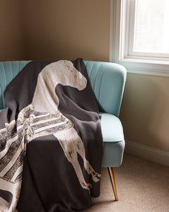Thomas Paul Thoroughbred Throw - Charcoal