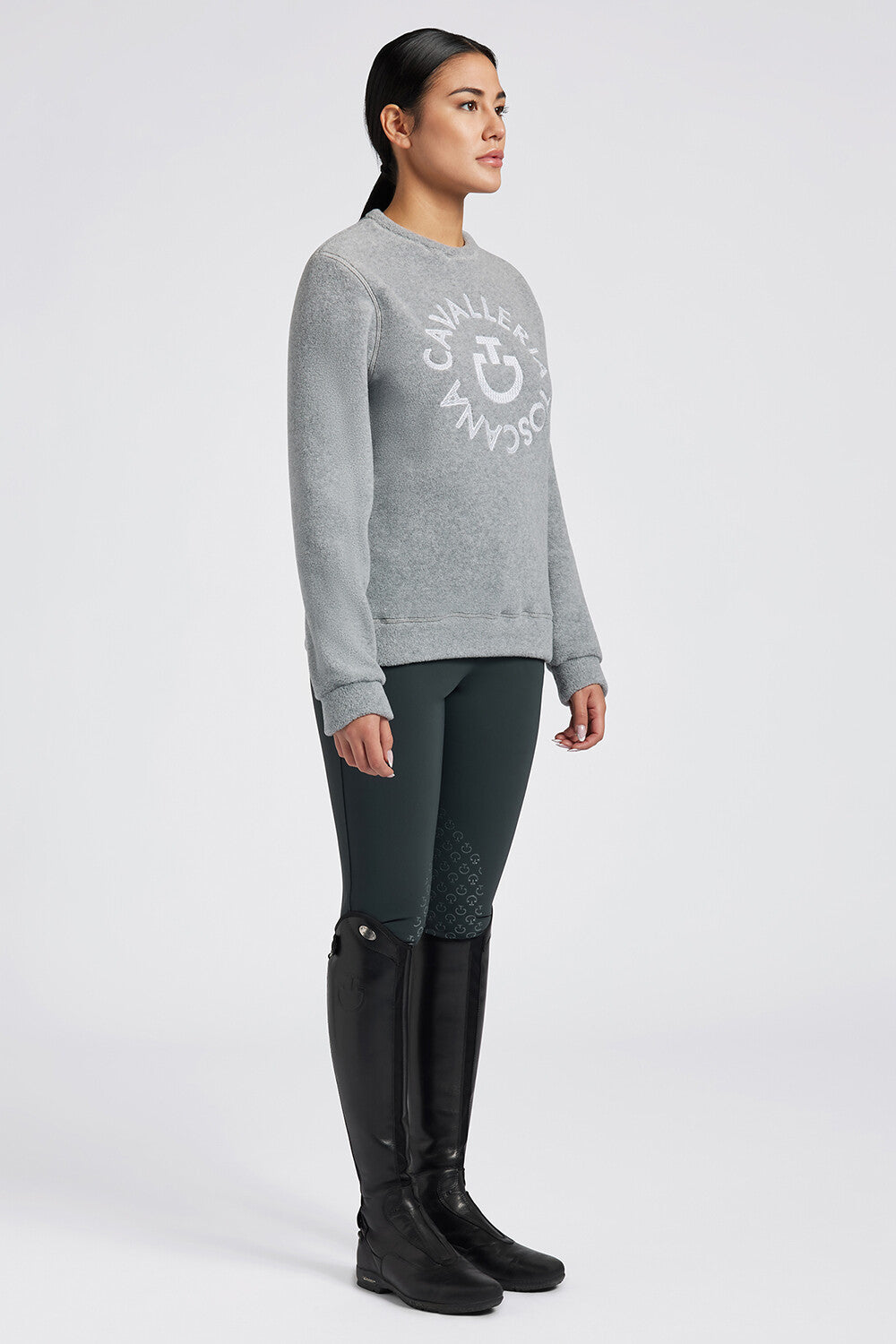 Cavalleria Toscana Fleece Crew Neck Pullover - FED126