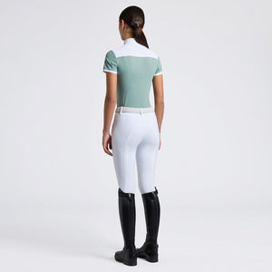 Cavalleria Toscana Girl's SS Perforated Jersey Show Shirt - CAA046