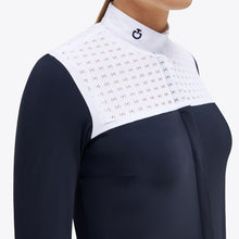 Load image into Gallery viewer, Cavalleria Toscana Lightweight Jersey L/S Competition Shirt w/ Jacquard Bib - CAD234
