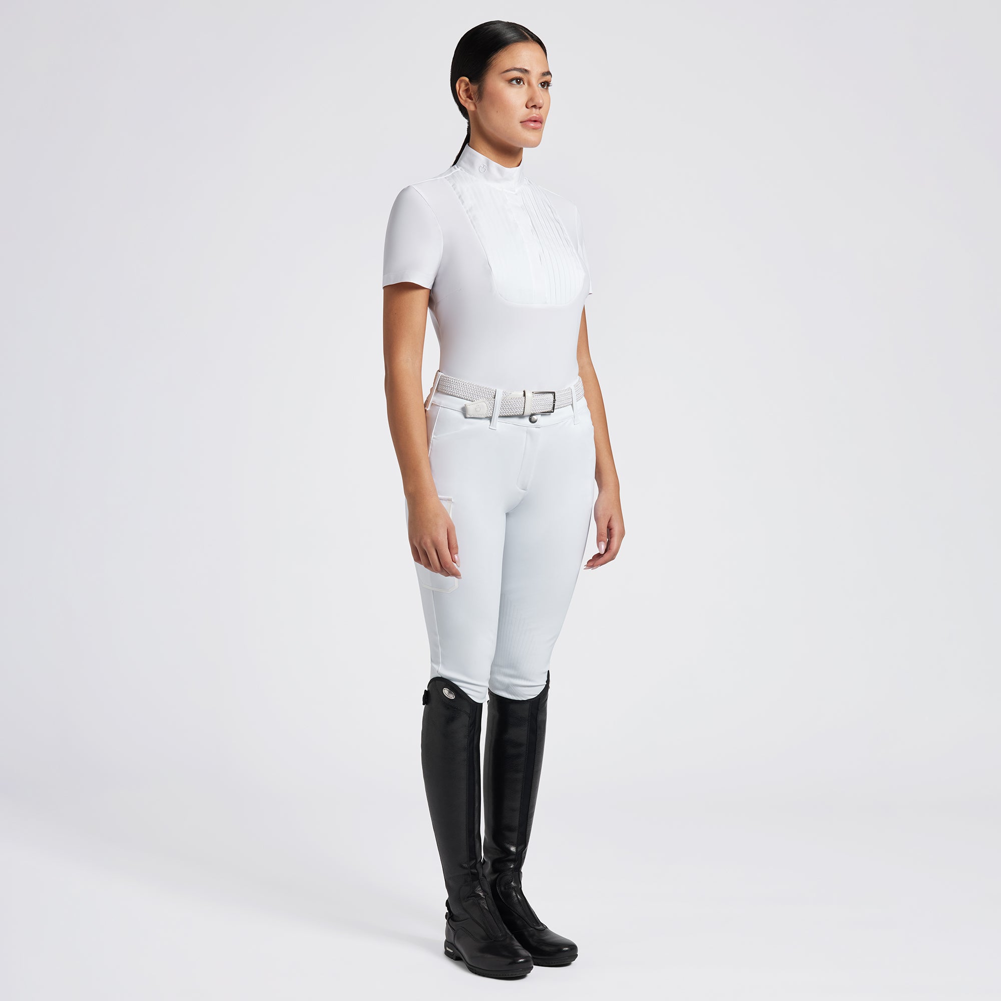 Cavalleria Toscana Pleated Bib S/S Competition Shirt - CAD266