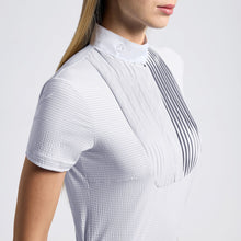 Load image into Gallery viewer, Cavalleria Toscana Pleated Bib S/S Show Shirt CAD275
