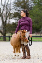 Load image into Gallery viewer, Ellany Patton Side Zip Pullover - Bordeaux
