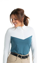 Load image into Gallery viewer, Hannah Childs Clarissa Mesh Long Sleeve Zip Top
