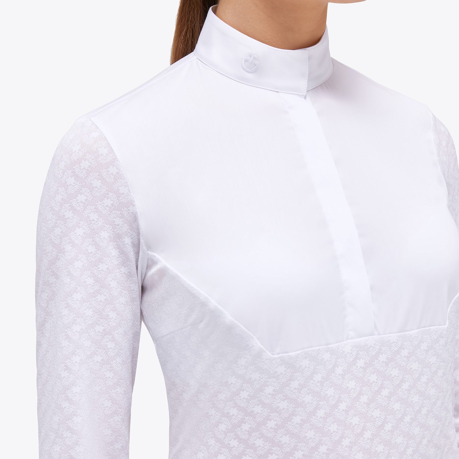 Cavalleria Toscana L/S Sheer Jacquard Jersey Competition