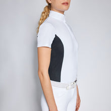 Load image into Gallery viewer, Cavalleria Toscana Women&#39;s Jersey S/S Competition Shirt with Perforated Inserts - POD254
