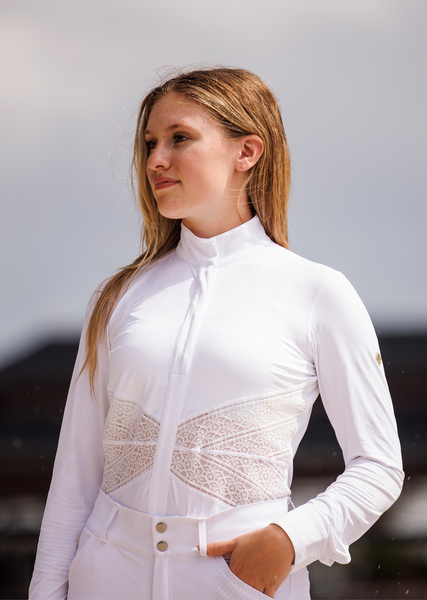 70° Mitered Lace Show Shirt – Ride EquiSafe