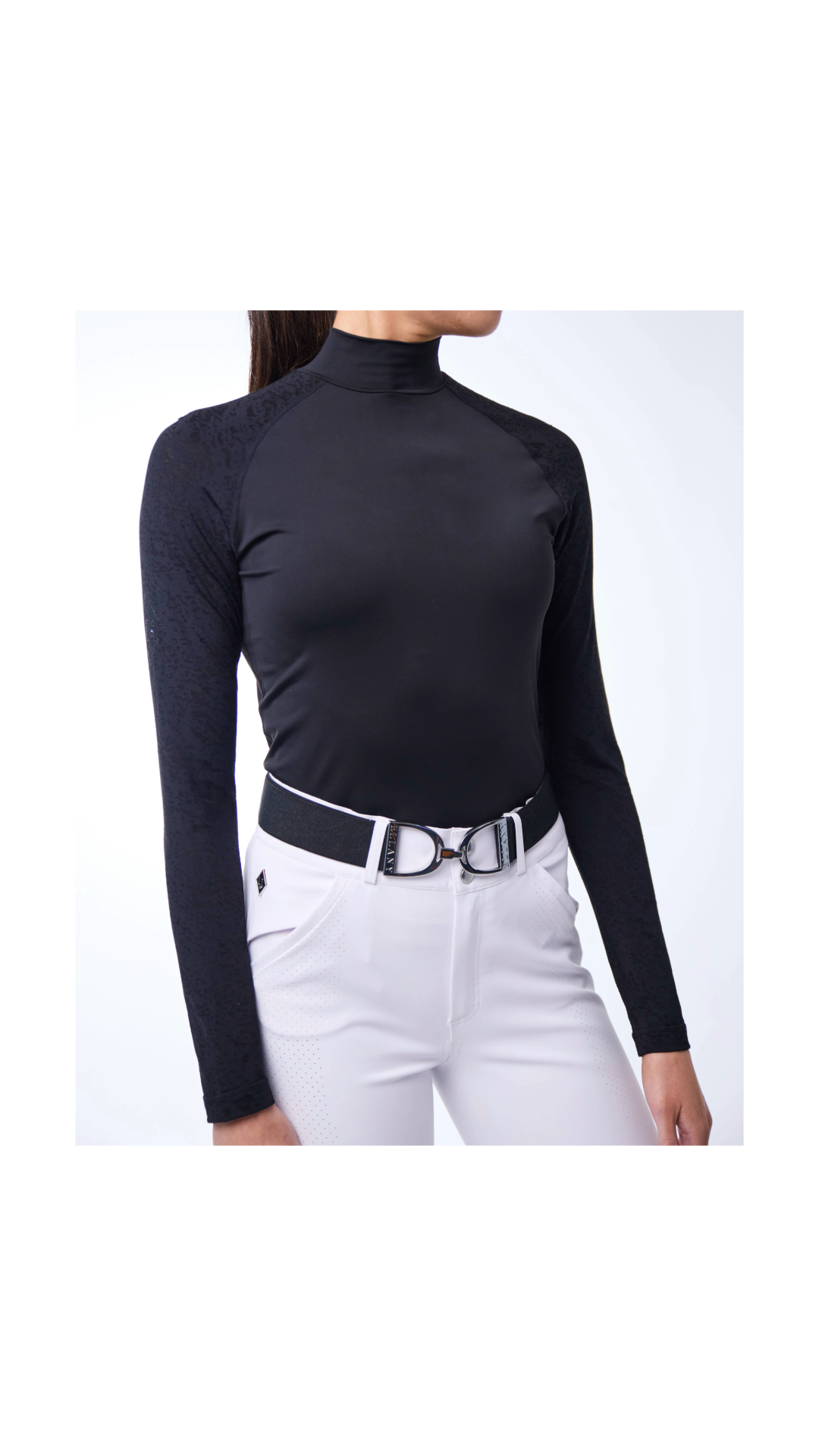 70° Mesh + Lace Sport Mock