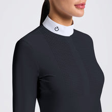 Load image into Gallery viewer, Cavalleria Toscana Heat Sealed Perforated Bib L/S Competition Shirt CAD268
