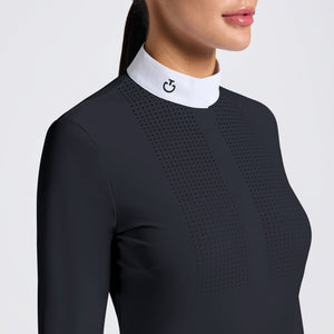 Cavalleria Toscana Heat Sealed Perforated Bib L/S Competition Shirt CAD268