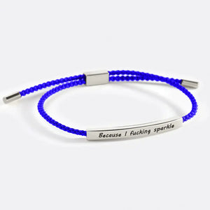 Because I F♥cking Sparkle Tube Bracelet