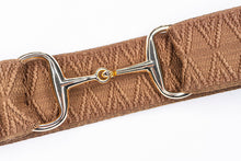 Load image into Gallery viewer, Ellany Caramel Dante - 1.5&quot; Gold Snaffle Elastic Belt

