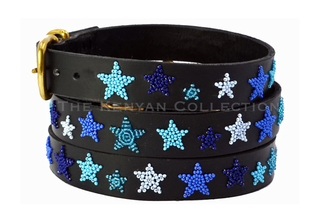 The Kenyan Collection Wide Belt - Stars