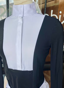 Cavalleria Toscana Long Sleeve Competition Shirt with Poplin Bib - CAD191