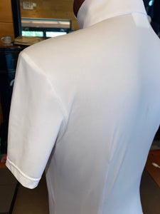 Cavalleria Toscana Women's Short Sleeve Competition Shirt with Poplin Bib - CAD192