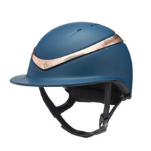 Load image into Gallery viewer, Charles Owen halo Luxe Mips Helmet - Navy Wide Brim
