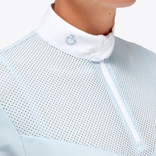 Load image into Gallery viewer, Cavalleria Toscana Perforated Jersey Zip Competition Polo - POD339
