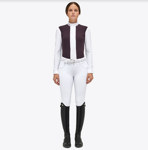 Cavalleria Toscana Women's Long-Sleeve Pleated Shirt - CAD152