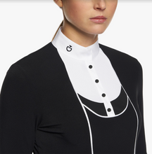 Load image into Gallery viewer, Cavalleria Toscana Women&#39;s Tech Jersey L/S Competition Shirt with Buttons - POD313
