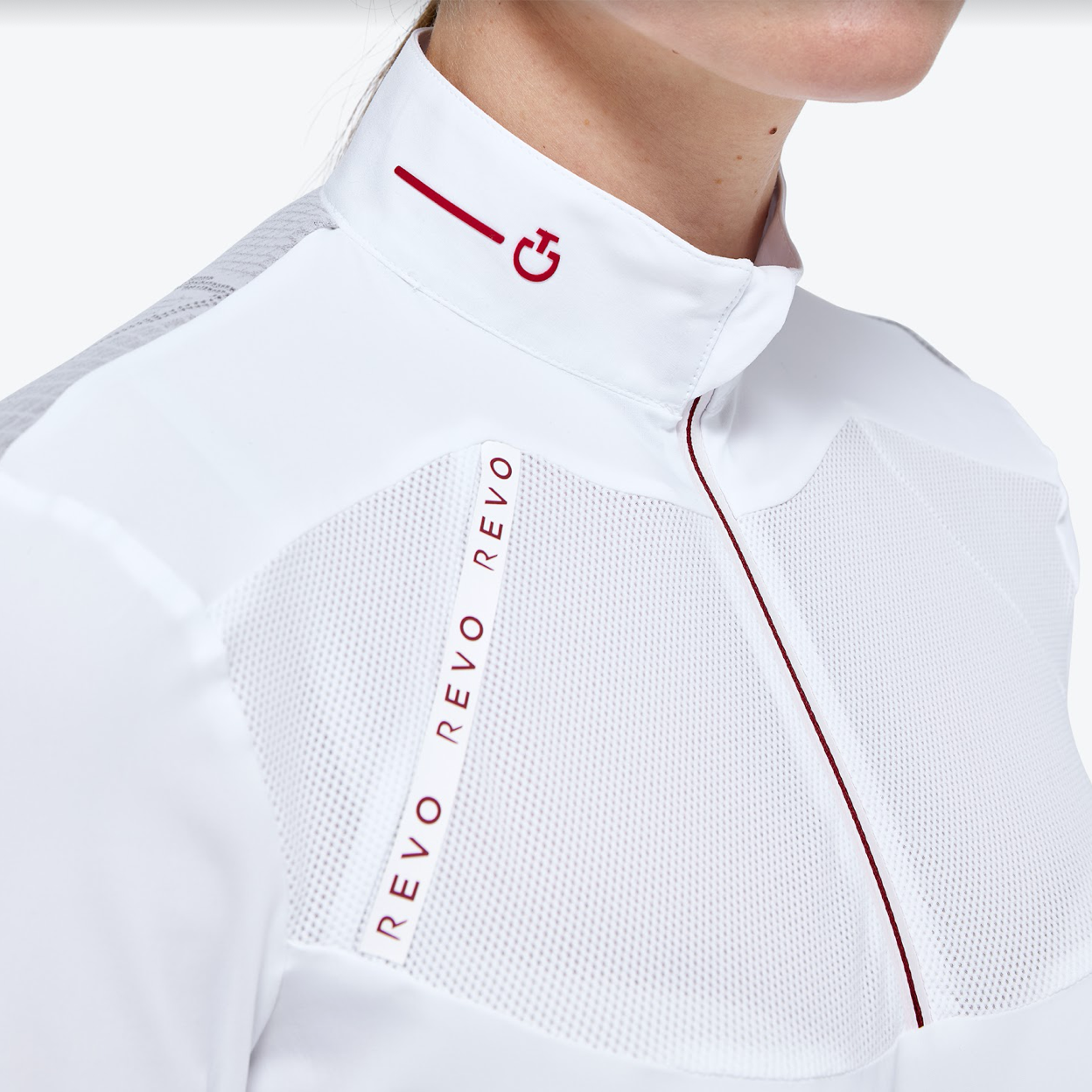 Cavalleria Toscana Women's Revo Red Label Tech Knit L/S Polo Shirt - P