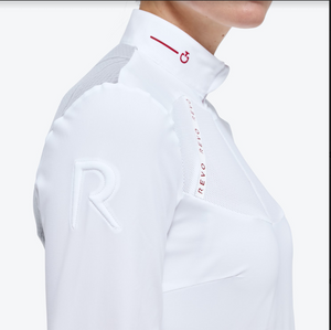 Cavalleria Toscana Women's Revo Red Label Tech Knit L/S Polo Shirt - POD320