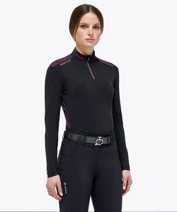 Cavalleria Toscana Revo Red Label Tech Knit L/S Zip Training Shirt - POD316