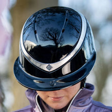 Load image into Gallery viewer, Charles Owen halo Mips Helmet - Navy Regular Brim
